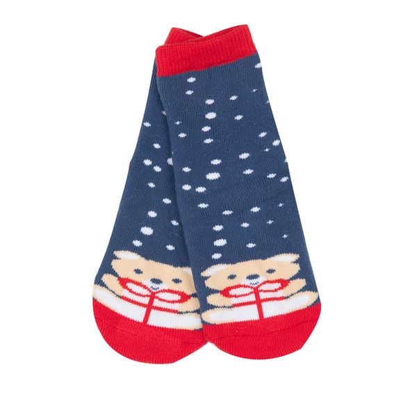 Calze antiscivolo unisex blu "christmas" - Mawi