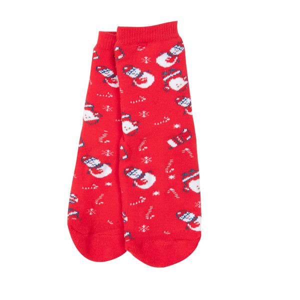 Calze antiscivolo unisex rosse "christmas" - Mawi