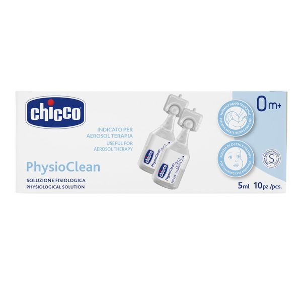Physioclean soluzione fisiologica 5ml 10 pezzi - chicco - Chicco