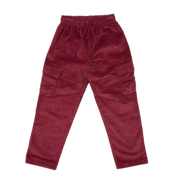 Pantalone velluto bimbo bordeaux - Mawi
