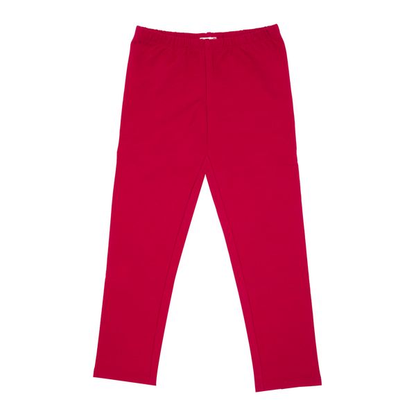 Legging stretch felpato bimba rosso - Mawi