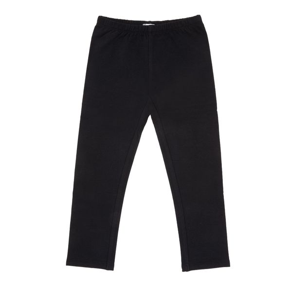 Legging stretch felpato bimba nero - Mawi