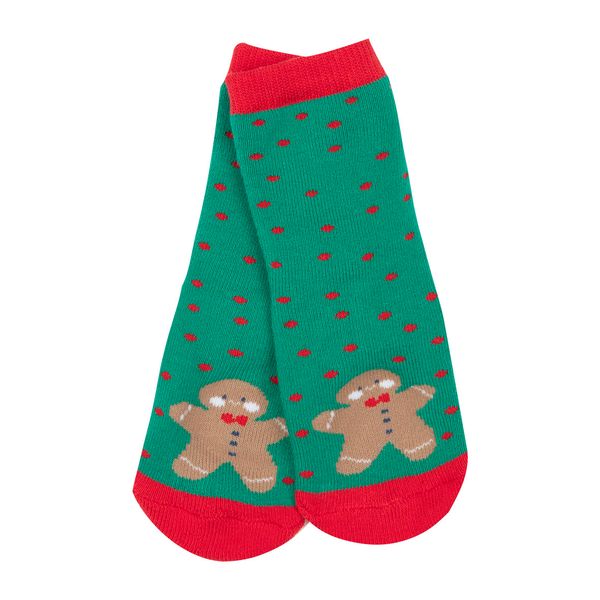 Calze antiscivolo unisex verdi "christmas" - Mawi