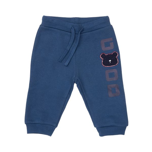 Pantalone felpato bimbo blue stampa - Mawi