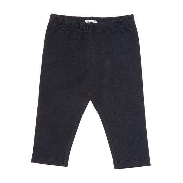 Legging stretch felpato bimba nero - Mawi