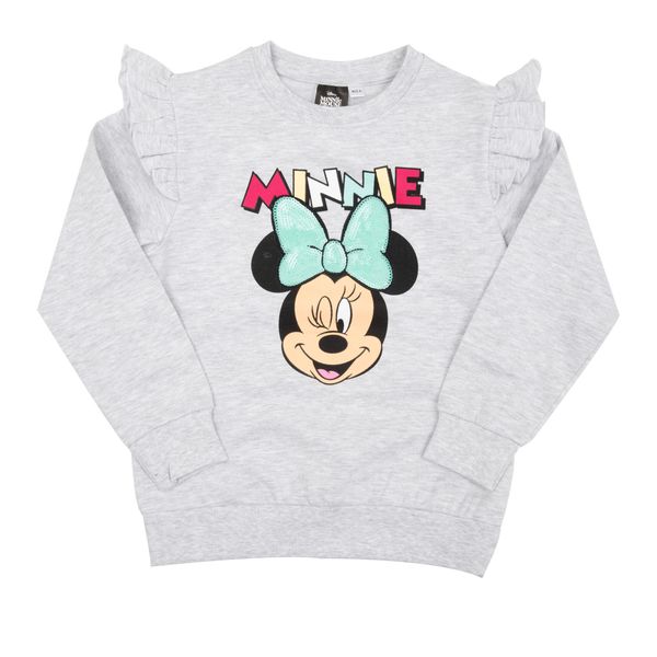 Maglia felpata bimba grigia "minnie" - Disney