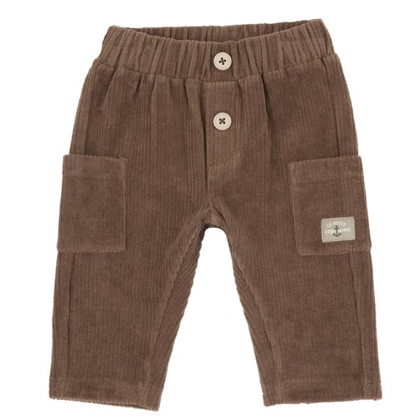 Pantaloni ciniglia a coste marrone - chicco - Chicco