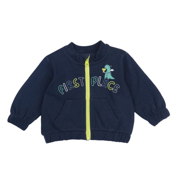 Cardigan fleece blu zip fluo - chicco - Chicco