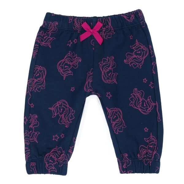 Pantaloni fleece blu fantasia unicorno - chicco - Chicco