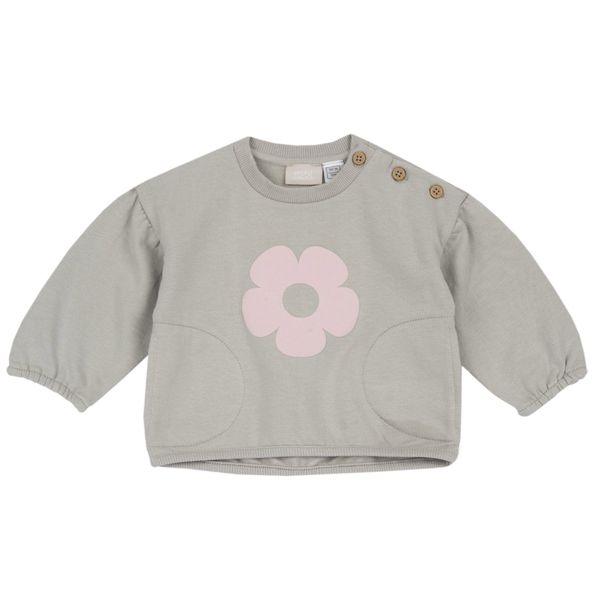 Sweat shirt con fiorellone rosa - chicco - Chicco