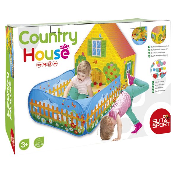 Tenda casetta con giardino e 30 palline - Sun&Sport