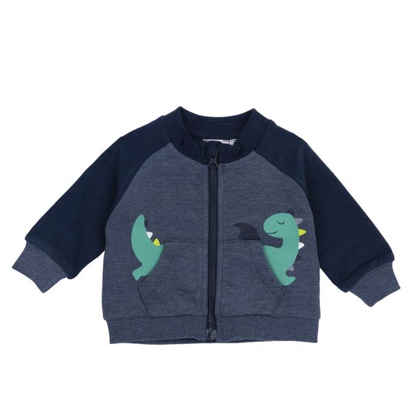 Cardigan french terry raglan blu indigo - chicco - Chicco