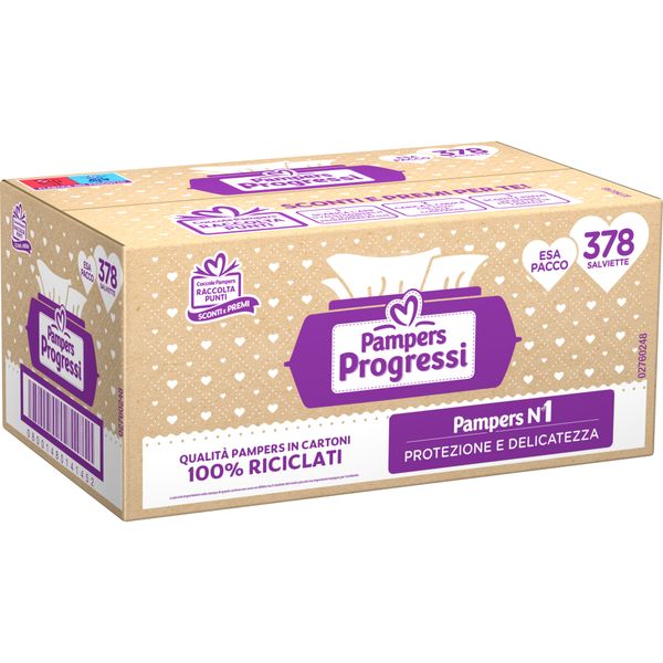 Salviette progressi - 378 salviette - pampers - PAMPERS