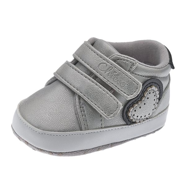 Polacchino novella nursery doppio velcro con cuore argento - chicco - Chicco