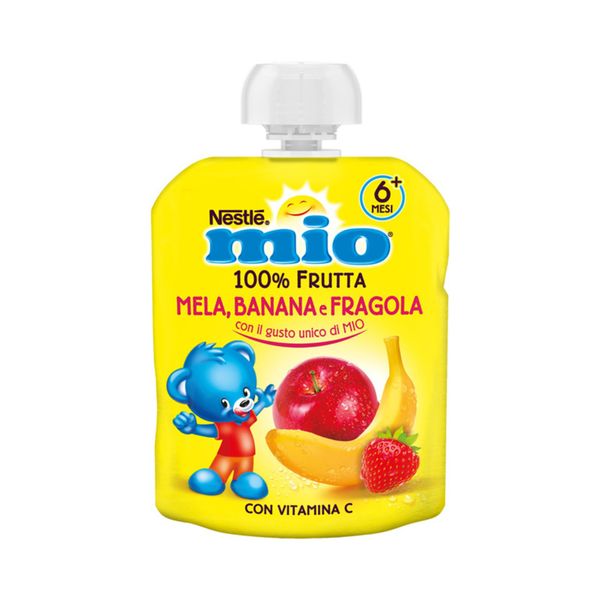 Nestle' - mio pouch mela, banana e fragola 90 gr - NESTLE'