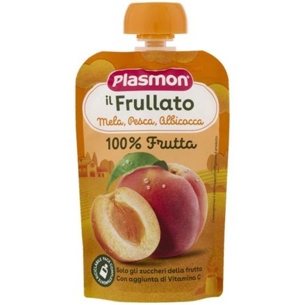 Plasmon - pouch mela pesca e albicocca 100ml - Plasmon
