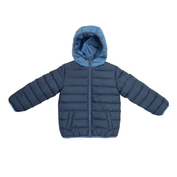 Piumino bimbo blu con cappuccio - Mawi