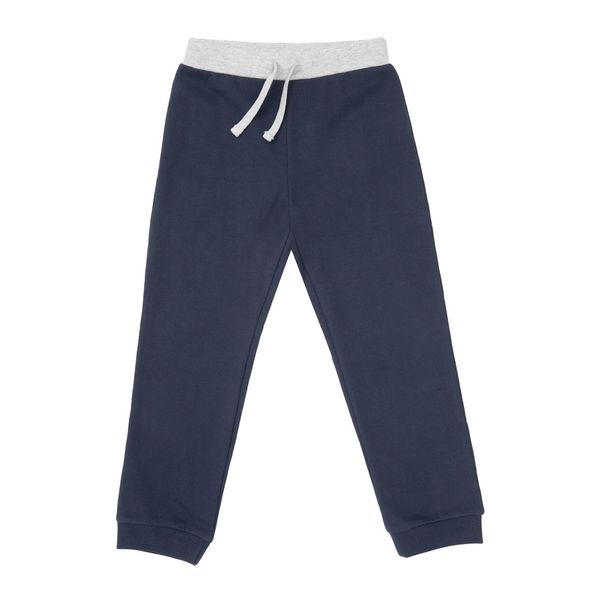 Pantalone bambino french terry blu notte - Mawi