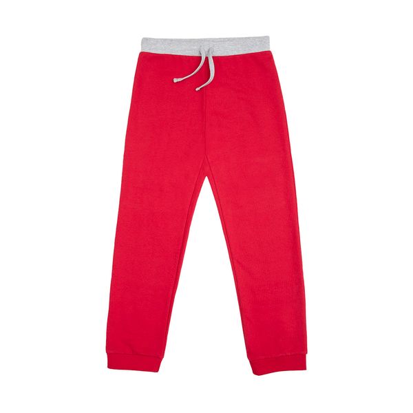 Pantalone bambino french terry rosso - Mawi