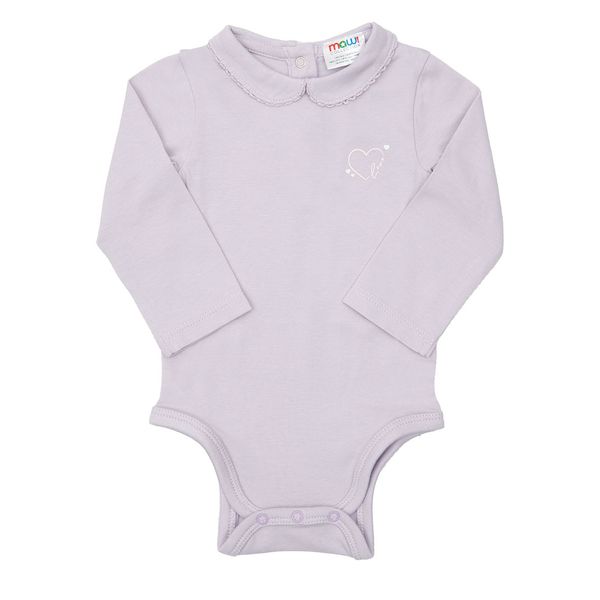 Body jersey stretch bimba lilla stampa piccola - Mawi