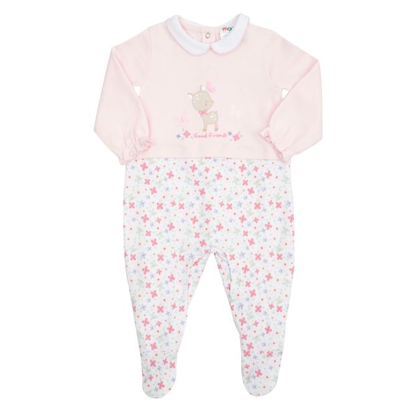 Tenera tutina interlock bimba finto due pezzi - Mawi