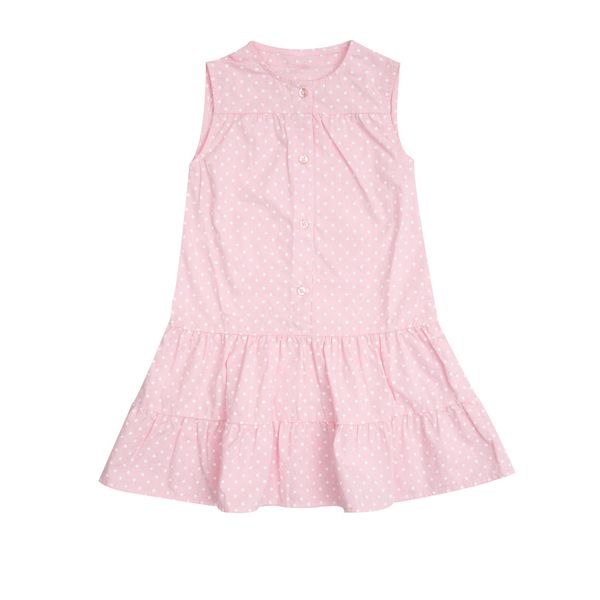 Vestito bambina rosa con pois - Mawi