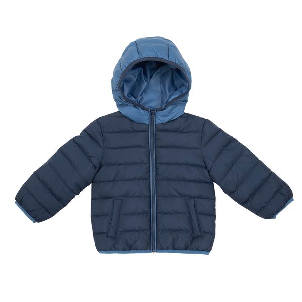 Piumino bimbo blu con cappuccio - Mawi