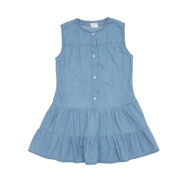 Vestito bambina denim chiaro - Mawi
