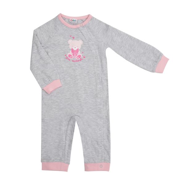 Pigiama intero bimba grigio orsetto - Mawi