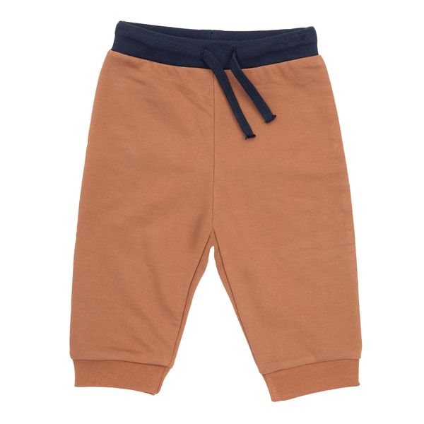 Pantalone french terry bimbo marrone - Mawi