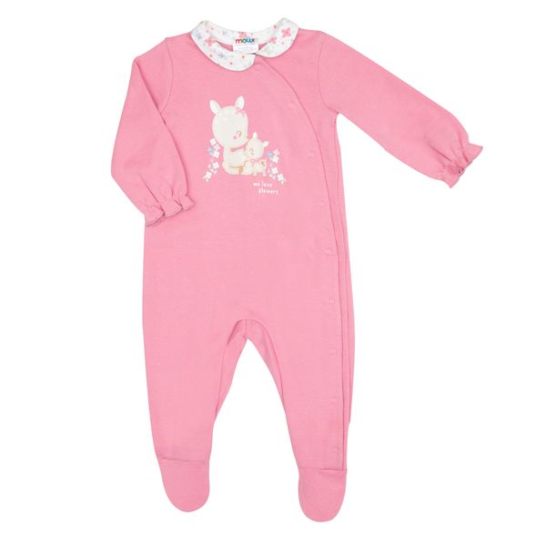 Tenera tutina interlock bimba rosa apertura totale - Mawi