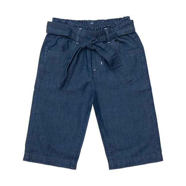 Pantalone chambray bimba denim con cintura - Mawi
