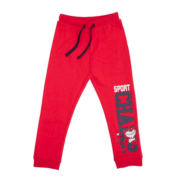 Pantalone lungo rosso bambino con stampa - Mawi