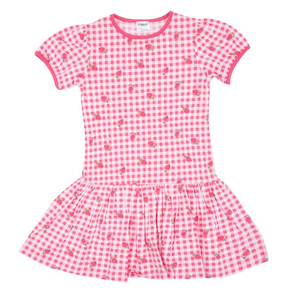 Abito jersey bimba rosa fragole - Mawi