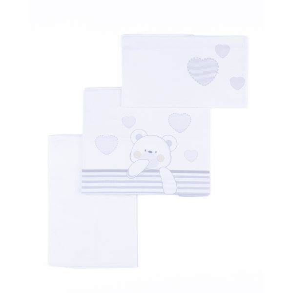 Completo letto 3 pezzi orso grigio - giordani - Giordani