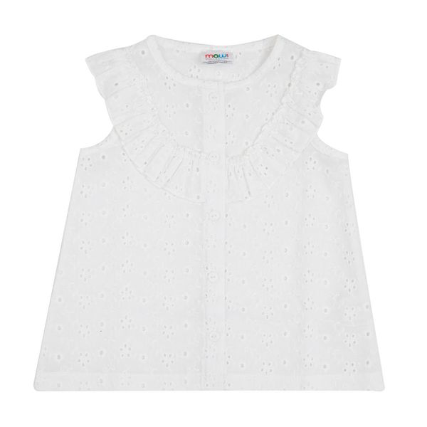 Camicia sangallo bimba bianca - Mawi