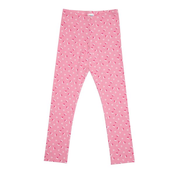 Legging stretch bimba rosa stampato - Mawi