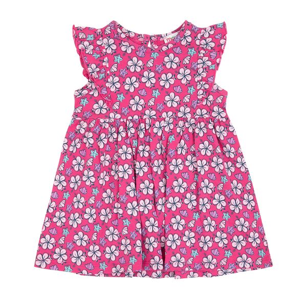 Abito jersey bimba rosa stampato - Mawi