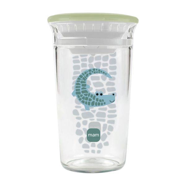 Tazza bambini easy to drink cup 360° (290 ml), 8m+ con valvola antigoccia, azzurro-verde - mam - Mam