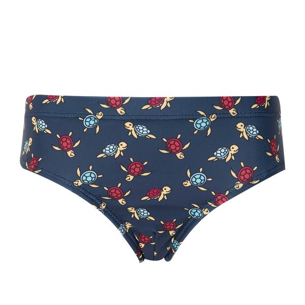 Slip mare bimbo blu stampato "tartarughe" - Mawi