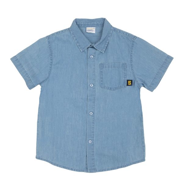 Camicia maniche corte bimbo denim - Mawi