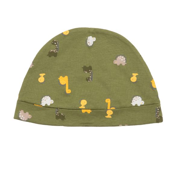 Cappello jersey bimbo verde fantasia "dino" - Mawi