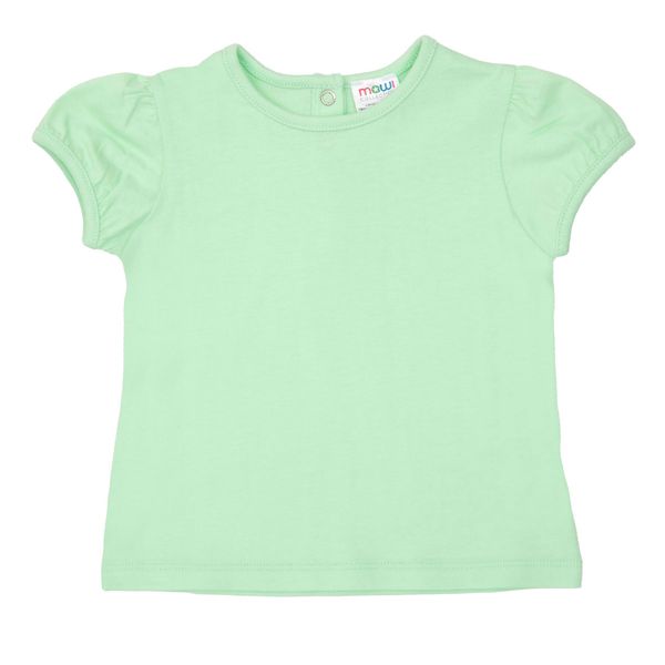 T-shirt basic bimba verde chiaro - Mawi
