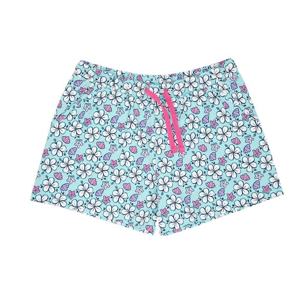 Short jersey bimba azzurro stampato - Mawi