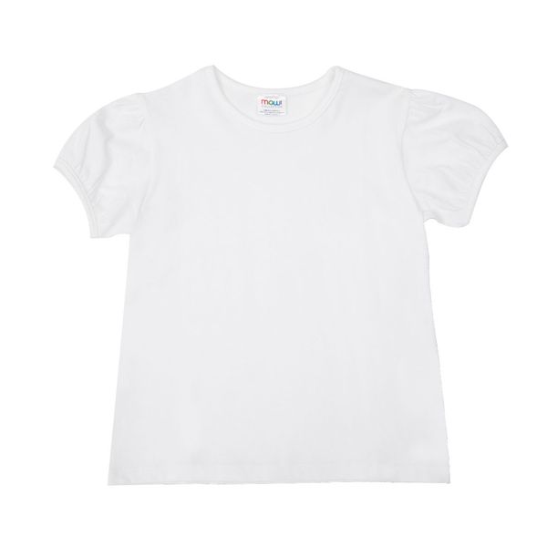 T-shirt basic bimba bianca - Mawi
