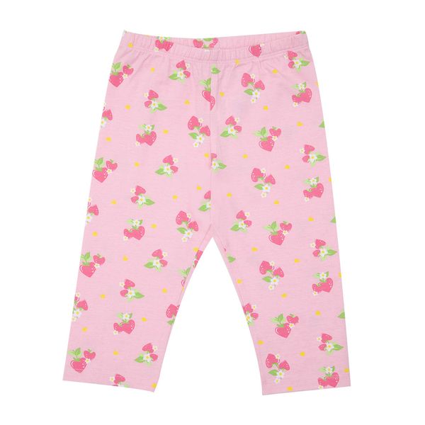 Legging stretch bimba rosa stampata - Mawi