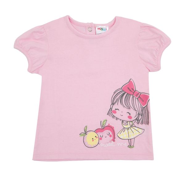 T-shirt maniche corte bimba rosa sweet me - Mawi