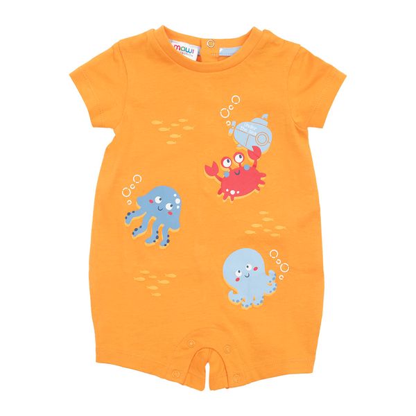 Pagliaccetto jersey bimbo arancio "mare" - Mawi
