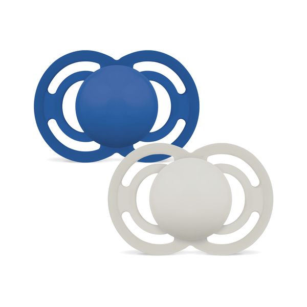 Succhietto perfect confezione doppia 16+ mesi con porta ciuccio - azzurro -  mam - Mam
