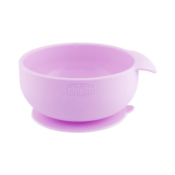 Ciotola silicone con ventosa 6m+ rosa - chicco - Chicco